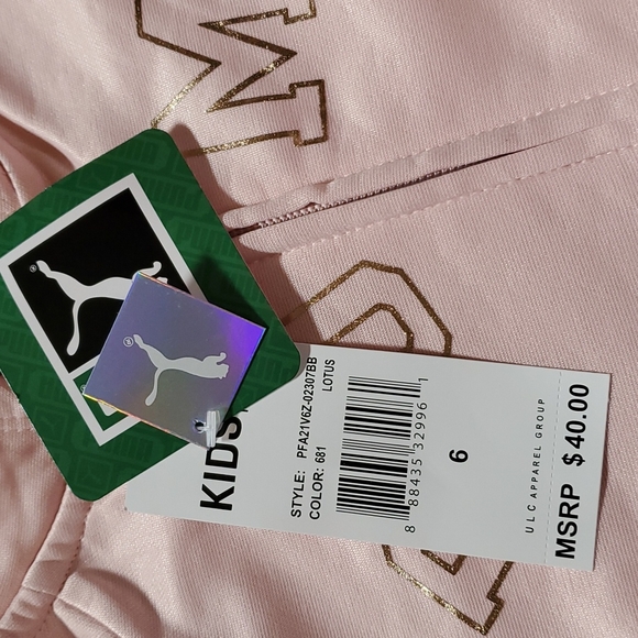 🆕️ PUMA GIRLS HOODED PINK JACKET 👩 - Picture 7 of 9